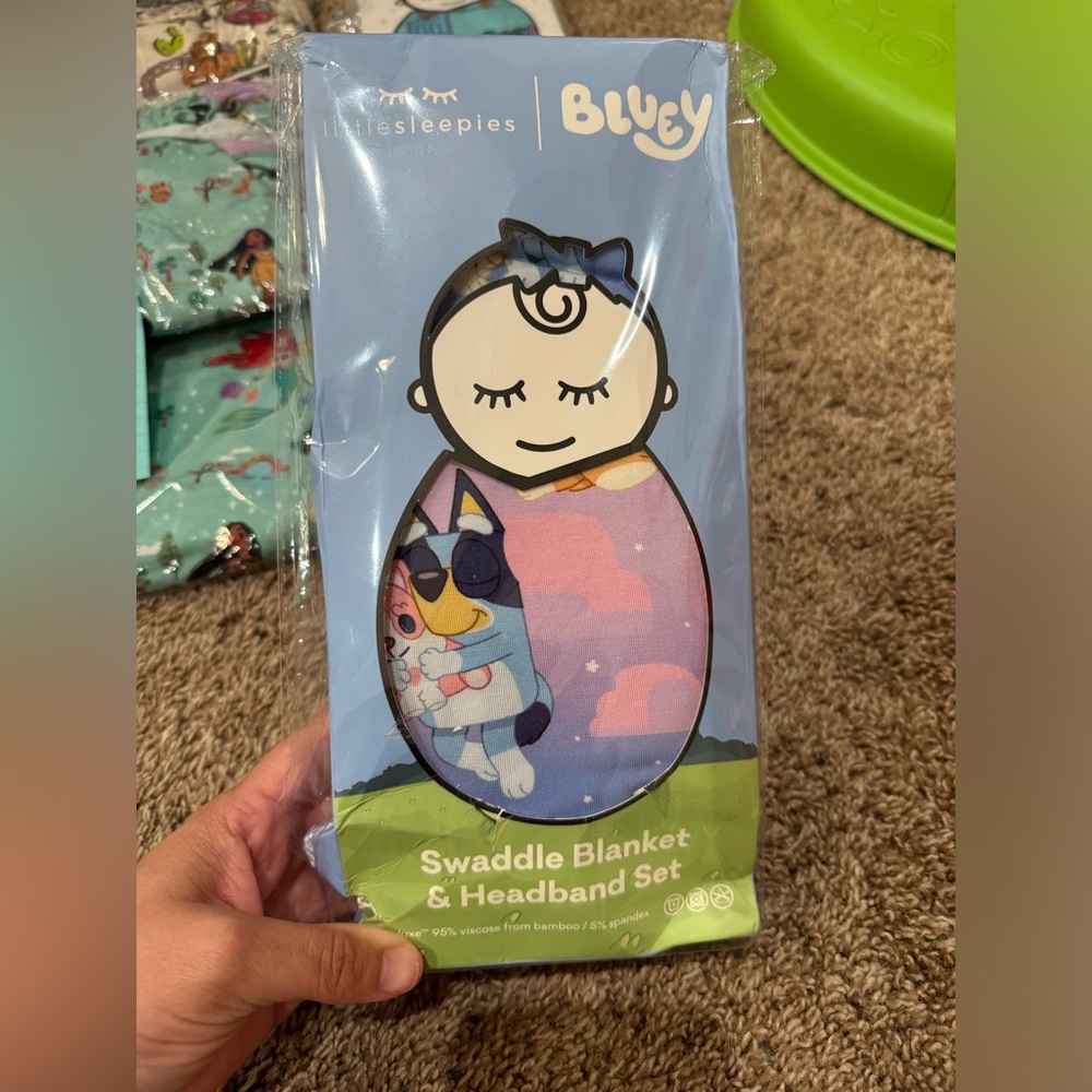 Little sleepies Bluey swaddle